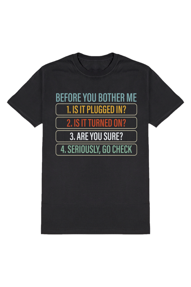 Engineer's Checklist: The Ultimate Tech Troubleshooting Tee