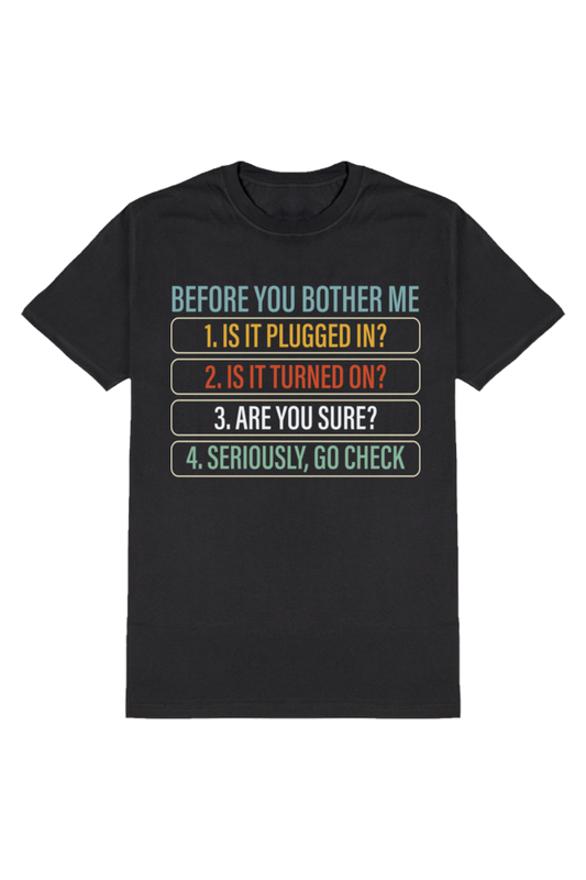 Engineer's Checklist: The Ultimate Tech Troubleshooting Tee