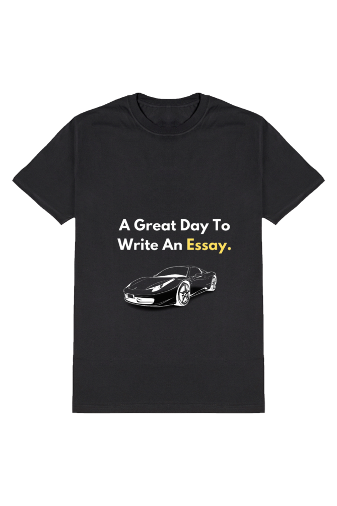 A Great Day to Write an Essay - Porsche T-Shirt