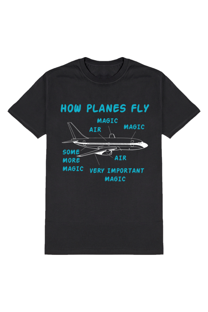 Magic of Flight: The Aerodynamics Explained Tee