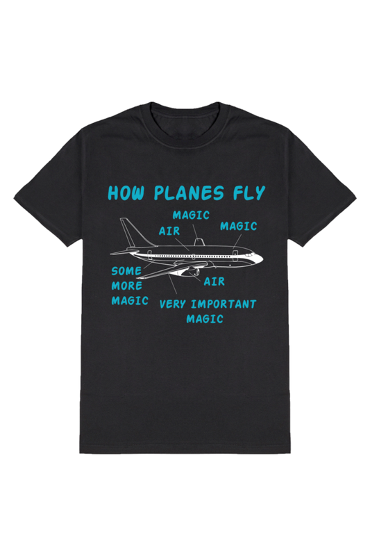 Magic of Flight: The Aerodynamics Explained Tee