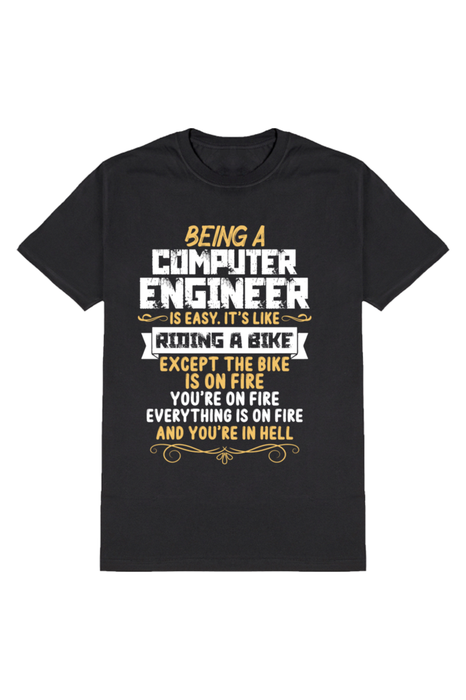 Fiery Engineer: The Computer Engineer's Reality Tee